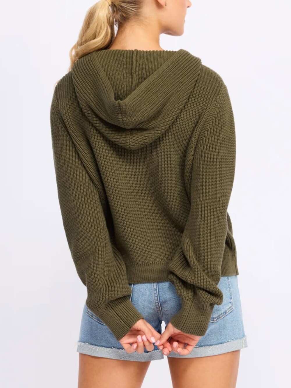 Stitches & Stripes Winfrey Hoodie Olive Size L - Picture 2 of 4